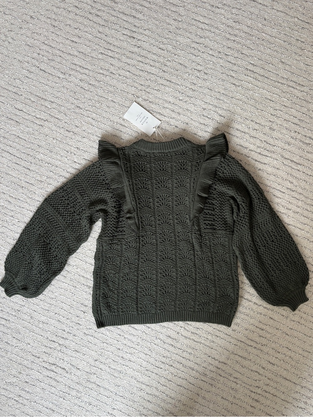 Sézane Jodie ruffle sweater - Picture 4 of 5